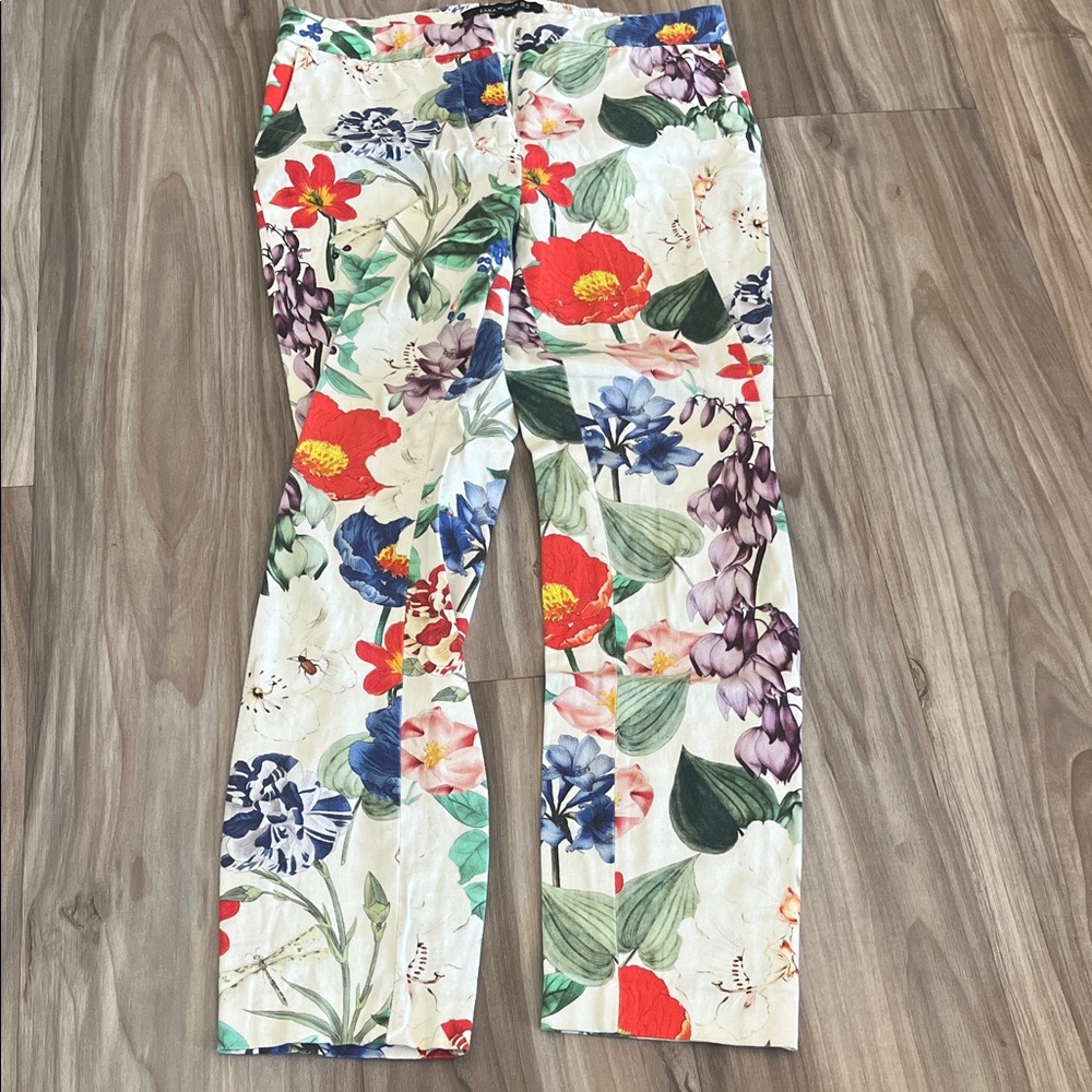 Zara Multicolor Floral Trousers